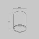 Downlight Aplicat Zoom C029CL-01B Maytoni GU10, Negru, Germania