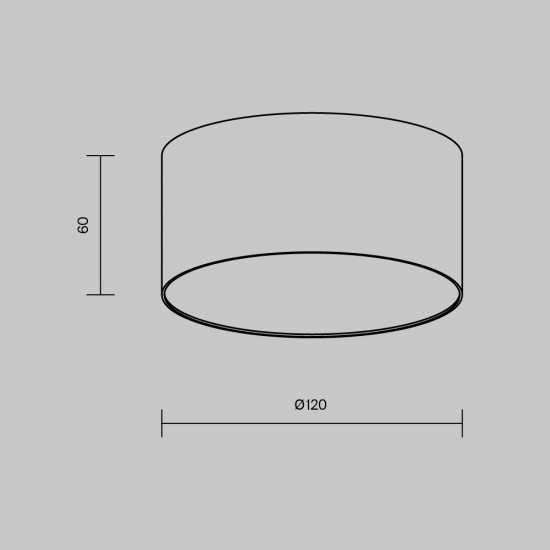 Plafoniera Zon C032CL-12W3K-RD-W Maytoni LED, Alb, Germania