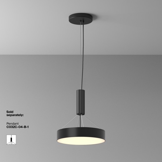 Plafoniera Zon C032CL-36W3K-RD-B Maytoni LED, Negru, Germania