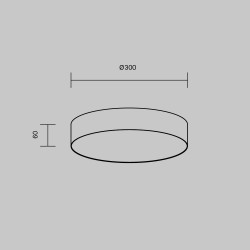 Plafoniera Zon C032CL-36W3K-RD-B Maytoni LED, Negru, Germania