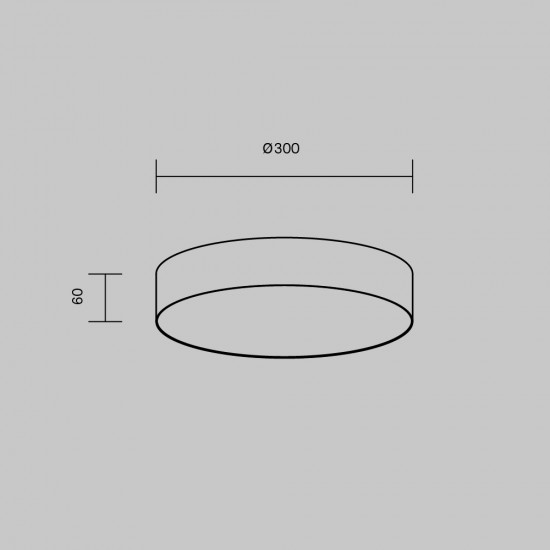 Plafoniera Zon C032CL-36W3K-RD-B Maytoni LED, Negru, Germania