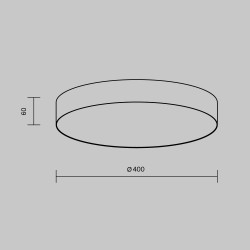 Plafoniera Zon C032CL-45W3K-RD-MG Maytoni LED, Auriu, Germania