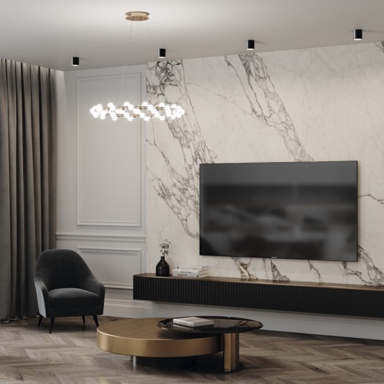 Downlight Aplicat Polar C088CL-GX53-B Maytoni GX53, Negru, Germania
