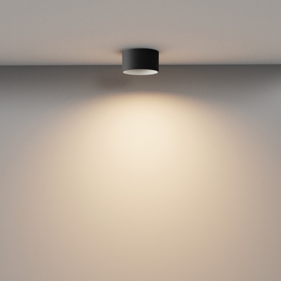 Downlight Aplicat Vega C089CL-12W3K-B Maytoni LED, Negru, Germania