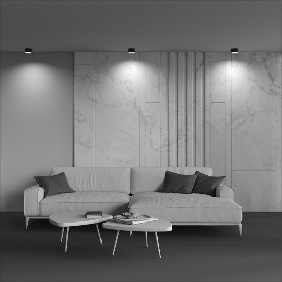 Downlight Aplicat Vega C089CL-12W3K-B Maytoni LED, Negru, Germania