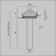 Downlight Incastrat Focus T C140TRS-L200-7W3K-B Maytoni LED, Negru, Germania