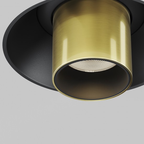 Downlight Incastrat Focus T C140TRS-L300-7W3K-BBS Maytoni LED, Negru, Germania
