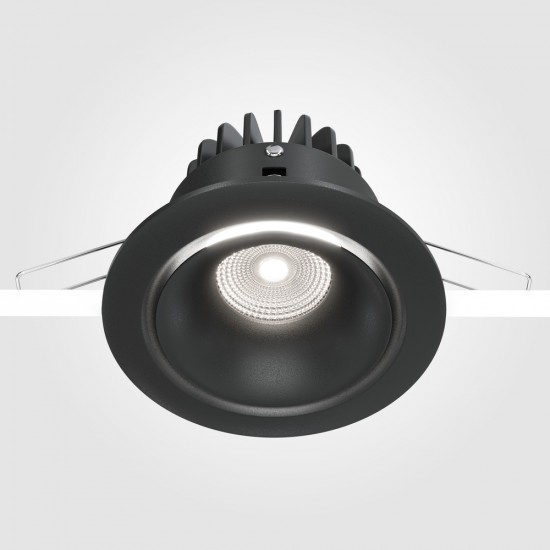 Downlight Incastrat Yin DL031-L12W4K-B Maytoni LED, Negru, Germania