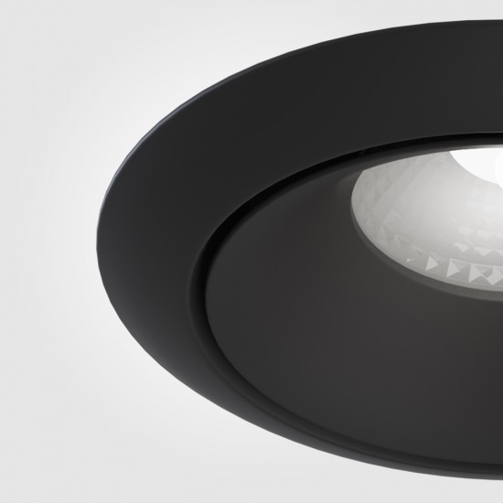 Downlight Incastrat Yin DL031-L12W4K-B Maytoni LED, Negru, Germania