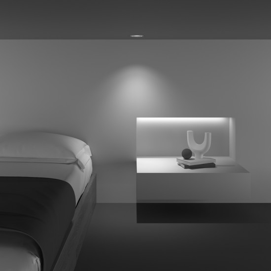 Downlight Incastrat Yin DL031-L12W4K-W Maytoni LED, Alb, Germania