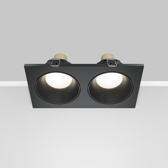 Downlight Incastrat Baie Zoom DL033-2-02B Maytoni GU10, Negru, Germania