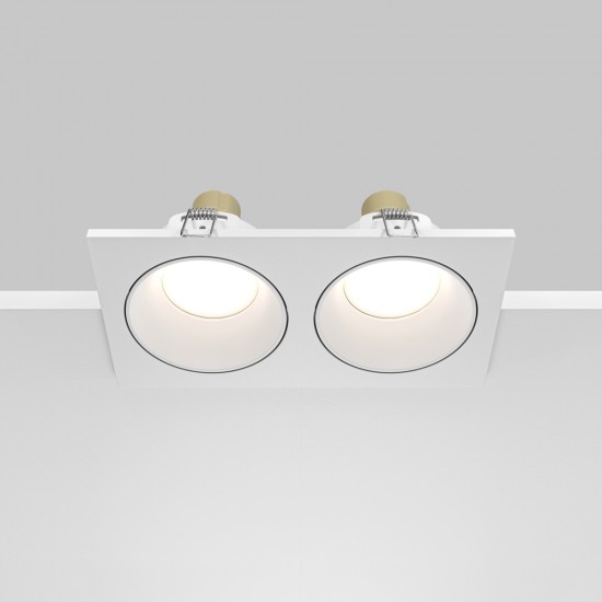 Downlight Incastrat Baie Zoom DL033-2-02W Maytoni GU10, Alb, Germania