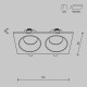 Downlight Incastrat Baie Zoom DL033-2-02W Maytoni GU10, Alb, Germania