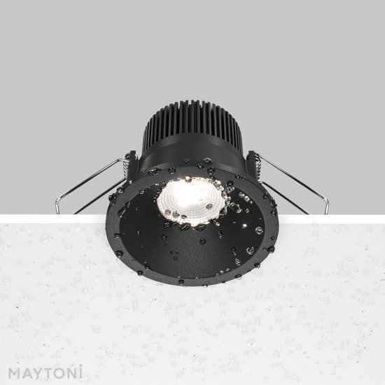 Downlight Incastrat Baie Zoom DL034-01-06W4K-B Maytoni LED, Negru, Germania