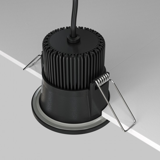 Downlight Incastrat Baie Zoom DL034-01-06W4K-B Maytoni LED, Negru, Germania