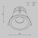 Downlight Incastrat Baie Zoom DL034-L12W4K-D-B Maytoni LED, Negru, Germania