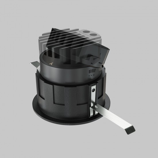 Downlight Incastrat Wise DL057-10W3K-B Maytoni LED, Negru, Germania