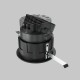 Downlight Incastrat Wise DL057-10W3K-B Maytoni LED, Negru, Germania