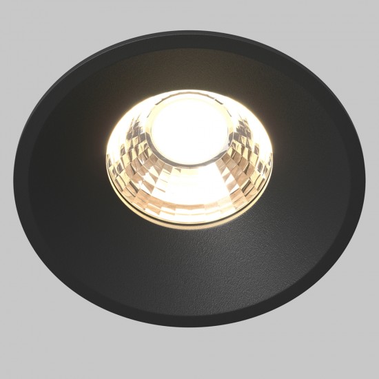 Downlight Incastrat Round DL058-12W3K-B Maytoni LED, Negru, Germania