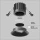 Downlight Incastrat Round DL058-12W3K-B Maytoni LED, Negru, Germania