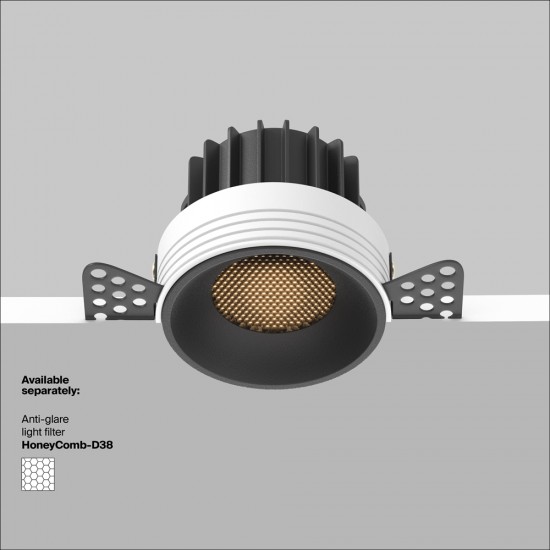 Downlight Incastrat Round DL058-12W3K-TRS-B Maytoni LED, Negru, Germania