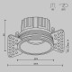 Downlight Incastrat Round DL058-12W3K-TRS-W Maytoni LED, Alb, Germania