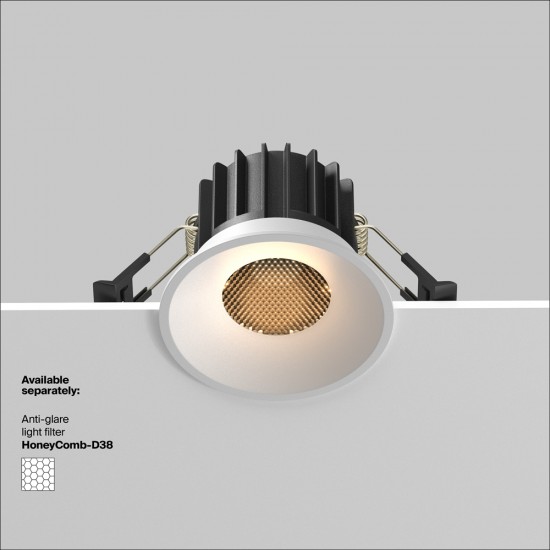 Downlight Incastrat Round DL058-12W3K-W Maytoni LED, Alb, Germania