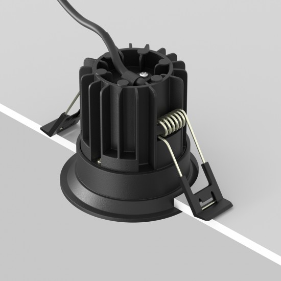 Downlight Incastrat Round DL058-7W3K-B Maytoni LED, Negru, Germania