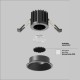Downlight Incastrat Round DL058-7W3K-B Maytoni LED, Negru, Germania