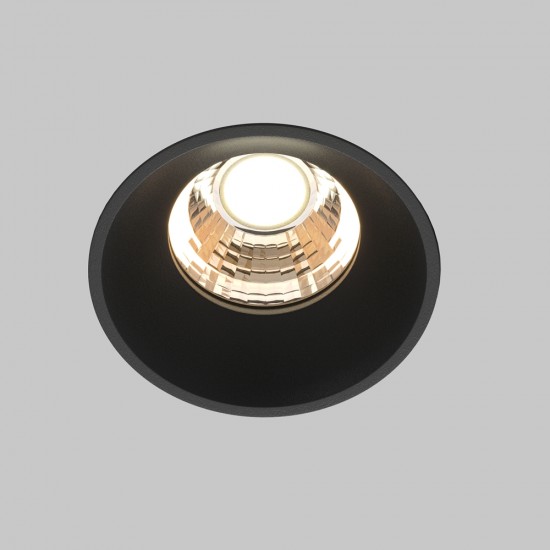 Downlight Incastrat Round DL058-7W3K-TRS-B Maytoni LED, Negru, Germania