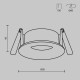 Downlight Incastrat Exterior Slim DL088-GU10-RD-B Maytoni GU10, Negru, Germania