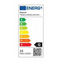 Downlight Sina Magnetica Basis TR042-4-24W3K-WW-DS-1 Maytoni LED, Negru, Germania