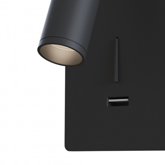 Aplica Mirax Maytoni LED, Negru, C041WL-L3B3K, Germania