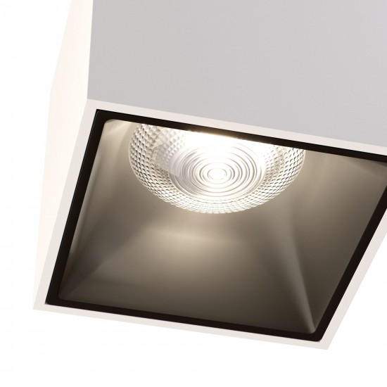 Downlight Aplicat Patrat Alfa LED Maytoni LED, Alb, C065CL-L12W3K, Germania