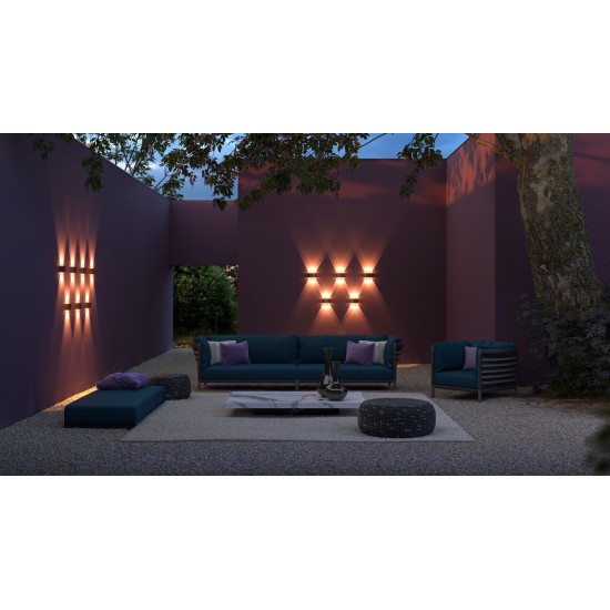 Aplica Exterior Strato Maytoni LED, Gri, O417WL-L4GR3K, Germania