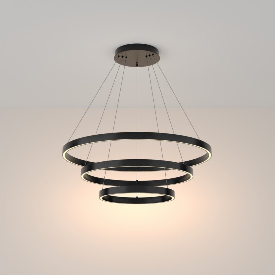 Suspensie Rim MOD058PL-L100B3K Maytoni LED, Negru, Germania