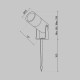 Reflector Exterior Bern O050FL-L5GF3K Maytoni LED, Grafit, Germania