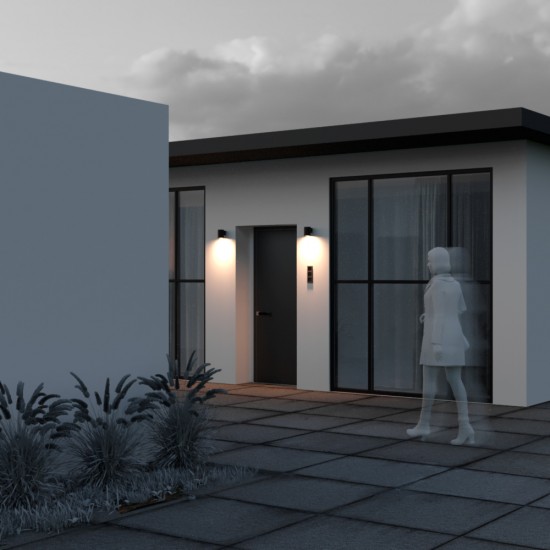 Aplica Exterior Shim O303WL-L5GF3K Maytoni LED, Grafit, Germania