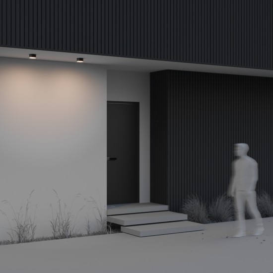 Plafoniera Exterior Zon IP O430CL-L15B3K Maytoni LED, Negru, Germania