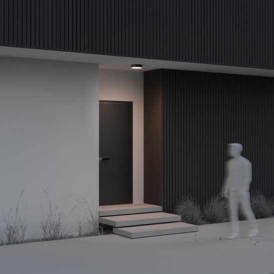 Plafoniera Exterior Zon IP O431CL-L30B3K Maytoni LED, Negru, Germania