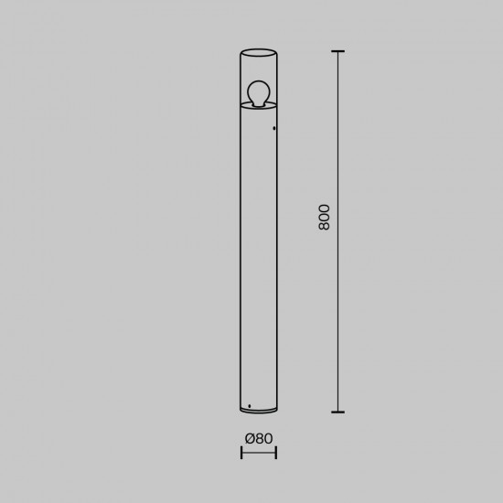 Stalp Amas O432FL-01GF1 Maytoni E27, Grafit, Germania
