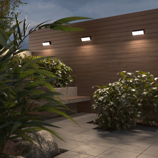 Aplica Exterior Brick O436WL-L20GF3K Maytoni LED, Grafit, Germania