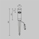 Stalp Glide O437FL-01GF1 Maytoni G9, Grafit, Germania