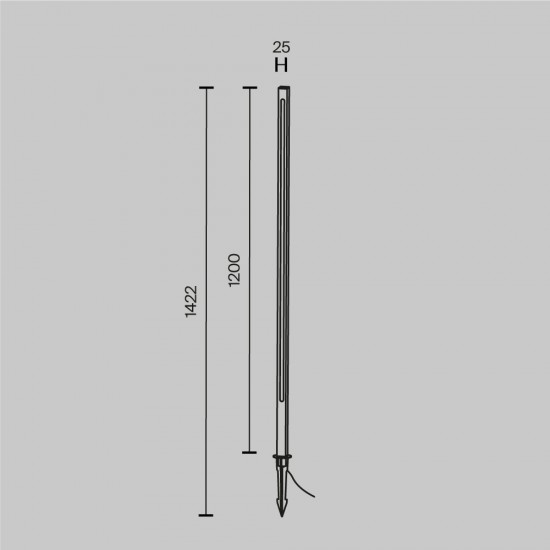 Stalp Pole O440FL-L18GF3K Maytoni LED, Grafit, Germania