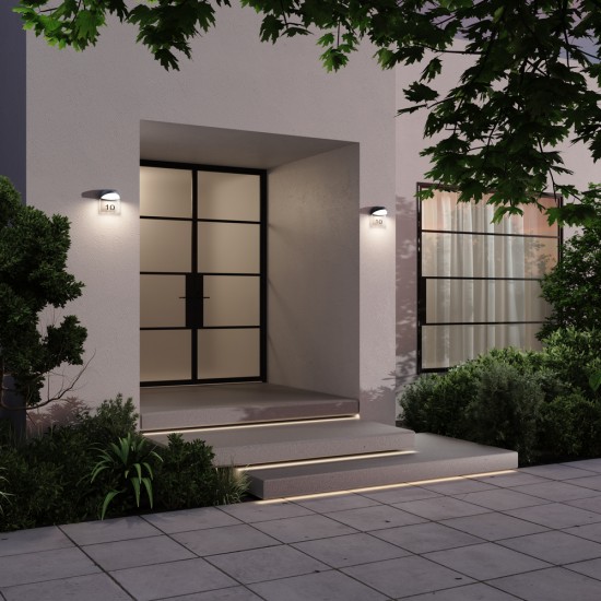 Aplica Exterior Gloss O447WL-L7GF3K Maytoni LED, Grafit, Germania