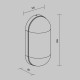 Aplica Exterior Candle O449WL-01GF Maytoni E27, Grafit, Germania