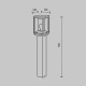 Stalp Cell O452FL-01GF2 Maytoni E27, Grafit, Germania