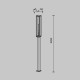 Stalp Cell O452FL-01GF3 Maytoni E27, Grafit, Germania