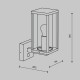 Aplica Exterior Cell O452WL-01GFSR Maytoni E27, Grafit, Germania