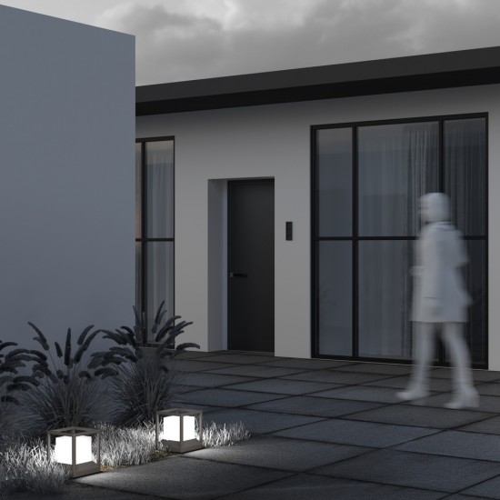 Stalp Trim O455FL-01GF Maytoni E27, Grafit, Germania